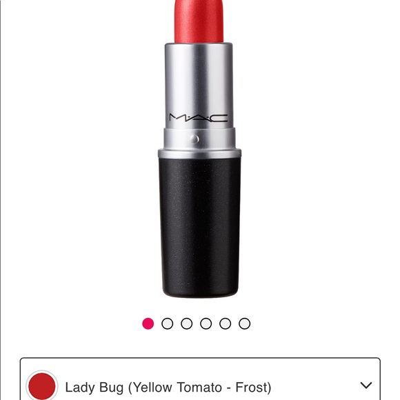 MAC COSMETICS Lustre Lipstick 510 Lady Bug (Yellow Tomato Frost) 0.1oz NIB $25 - Picture 2 of 9
